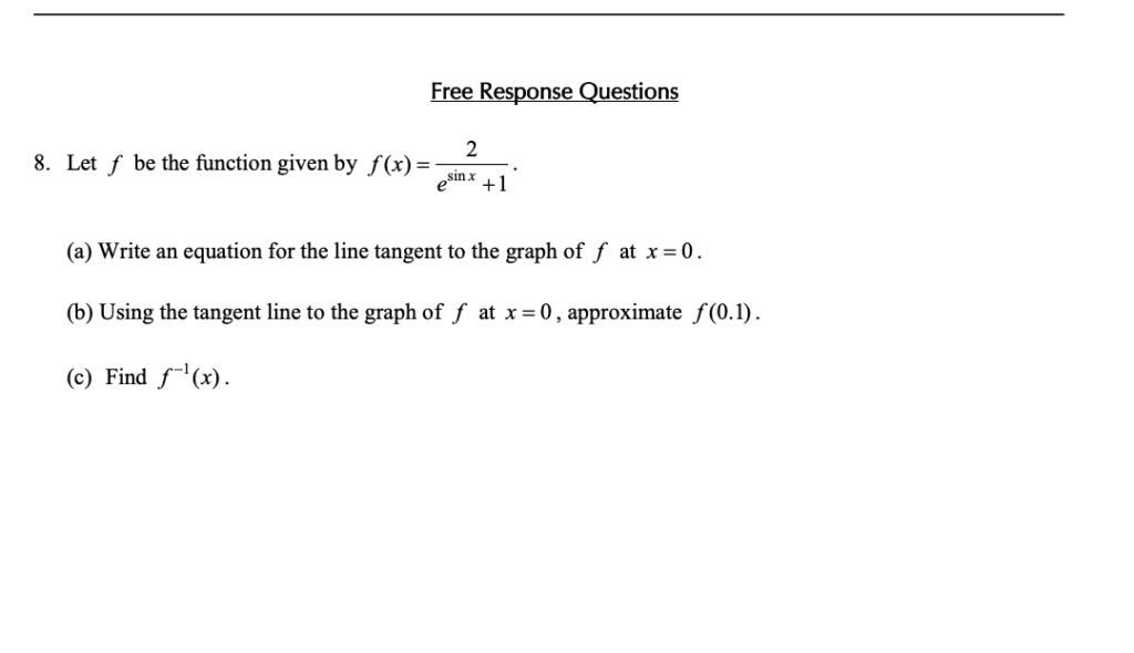 Tangent Line Approximation and Differentials